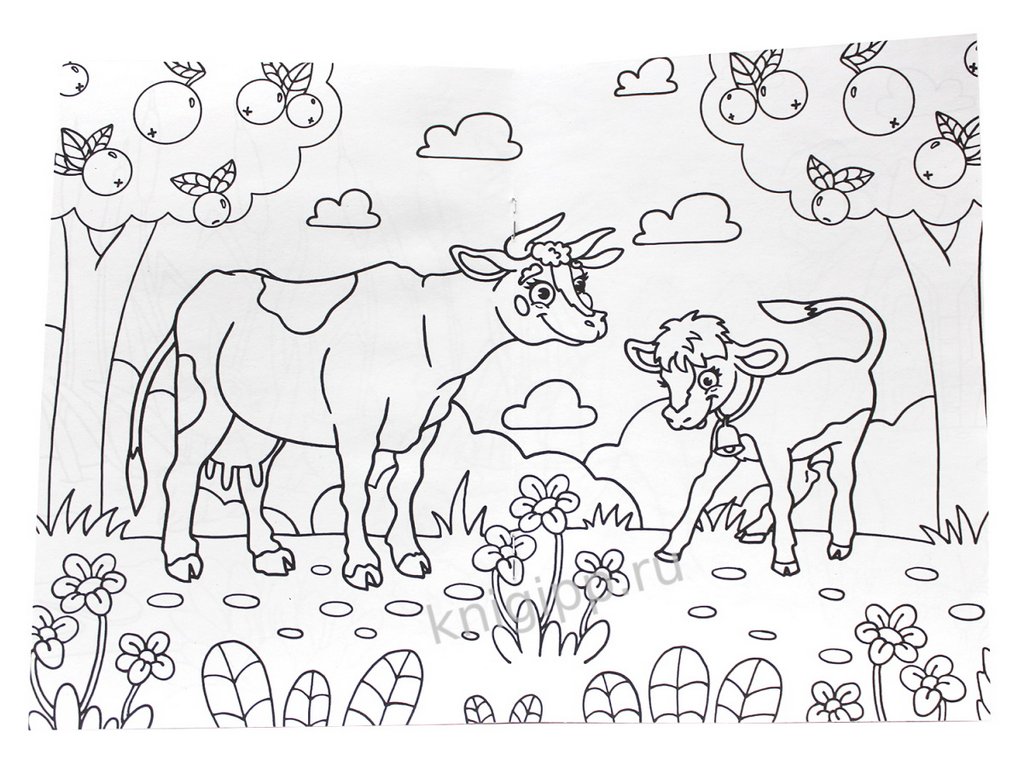 Раскраска А5 "На ферме" ПРОФ-пресс