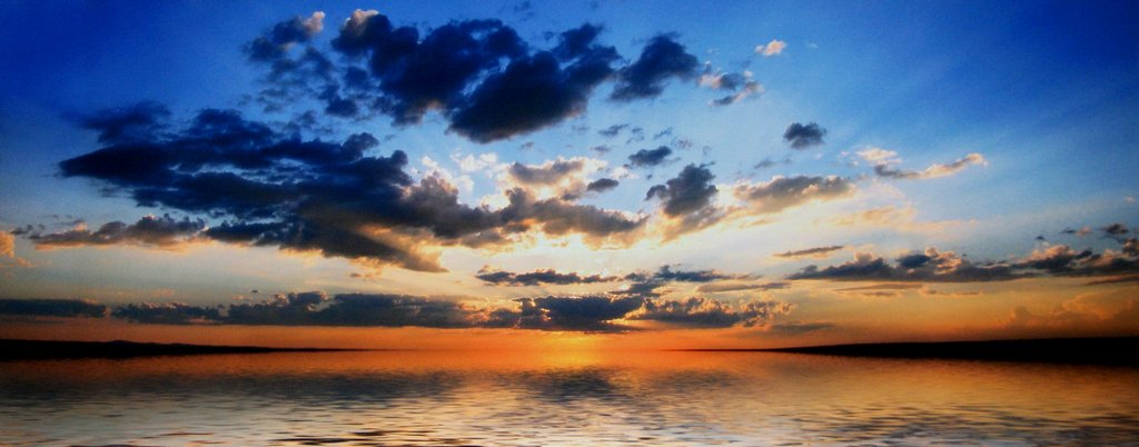 Постер на холсте 70*28см, Анастасия Черных "Закат"