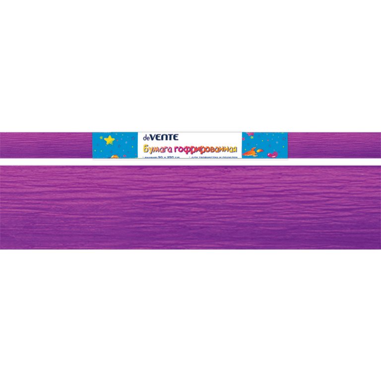 Бумага креповая 50*250 лиловая, deVENTE