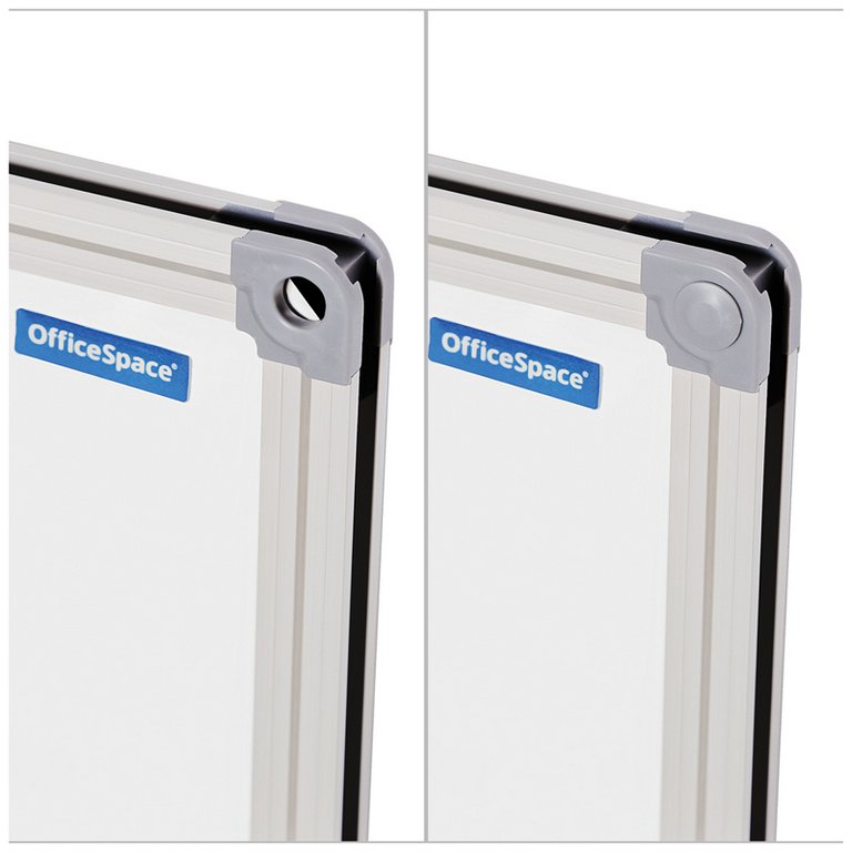 Доска комбинированная 600*900 мм пробковая/магнитно-маркерная, алюм. рамка OfficeSpace