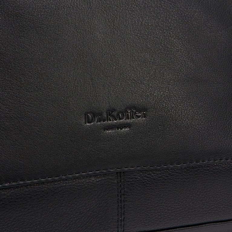 Сумка женская Dr.Koffer 33х31х12см см, нат.кожа черная