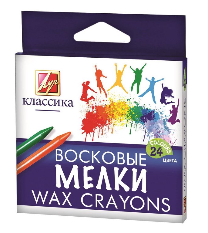 Набор карандашей восковых 24 цв. Луч