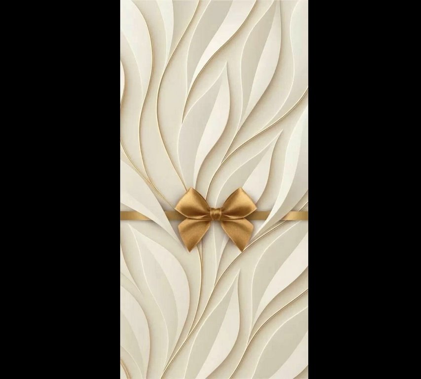 Конверт (для денег) без надписи (золотой бант)