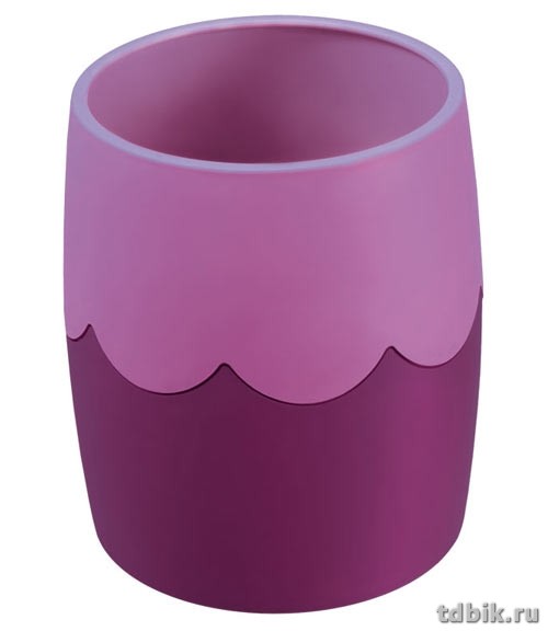 Подставка для ручек "Двухцветная" фиолетовый-сиреневый Стамм