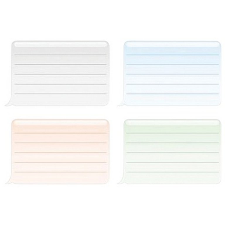 Наклейка для подписи тетрадей "Универсальные" HATBER, 16 шт/уп