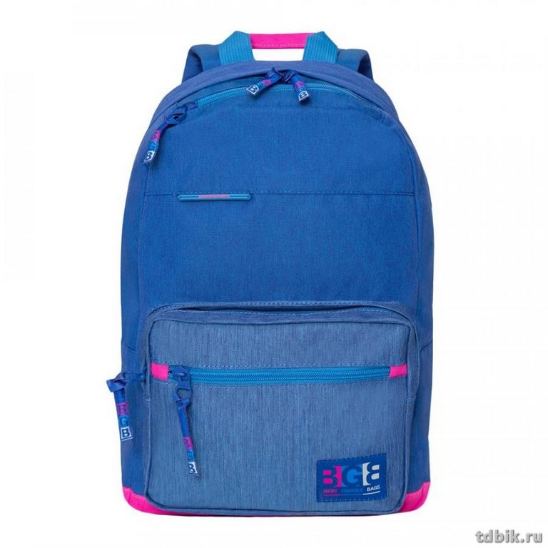 Рюкзак молодежный женский Grizzly 28*41*18 см., 17л., синий
