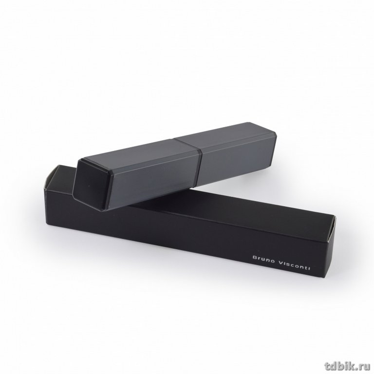 Футляр для ручки прямоугольный Bruno Visconti, цв. серый (металл)