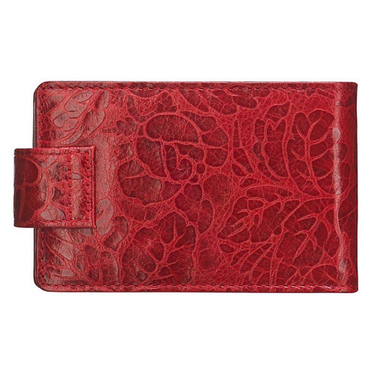 Визитница Dr.Koffer 11*7см на 48 визиток, красный