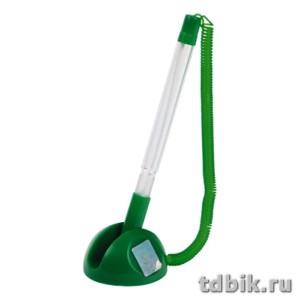 Ручка шариковая настольная зеленый корпус inФОРМАТ ЛУНА 0,7мм синяя (стерж. 125мм, линия 0,5мм)