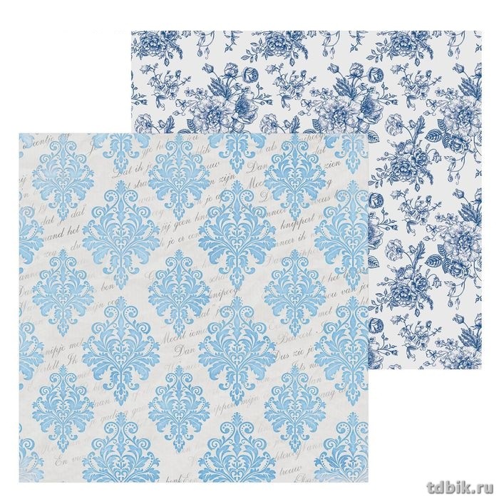 Бумага двусторон. 15,5*15,5см "Письмо"  180гр/м