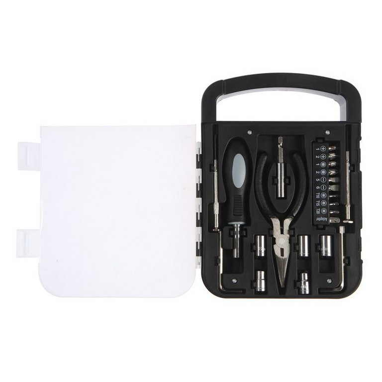 Набор инструментов "ТУНДРА" подарочный пластиковый кейс, 22 предмета