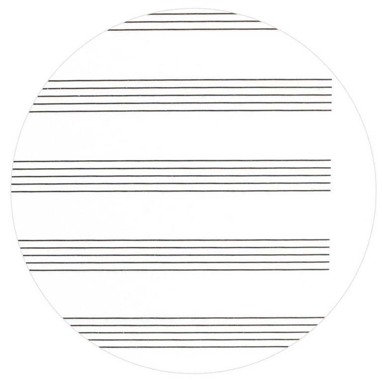 Тетрадь для нот 12 л., А4 на скрепке  "МУЗЫКА СЕРДЦА" 115г/м2