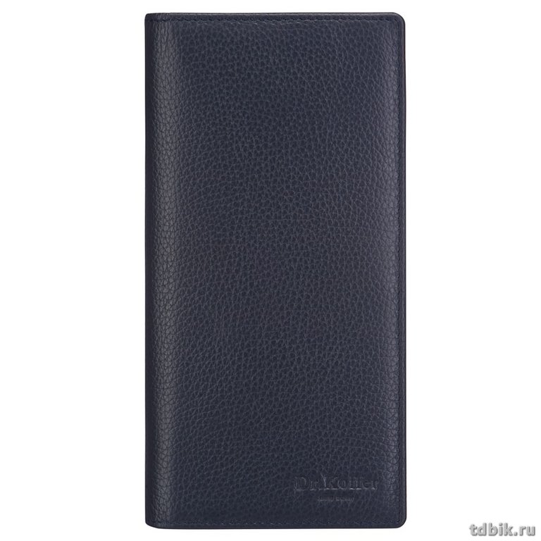 Портмоне Dr.Koffer 18*9см, нат. кожа, синий