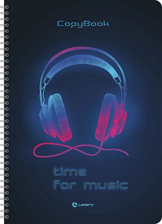 Тетрадь 80 лист кл. А4 на гребне "Time for music №1" Lamark