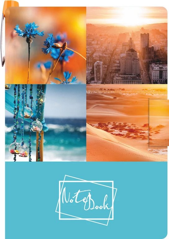 Блокнот А6  50л., 105*150 мм, LAMARK +ручка, "Романтика", вн.блок на спирали