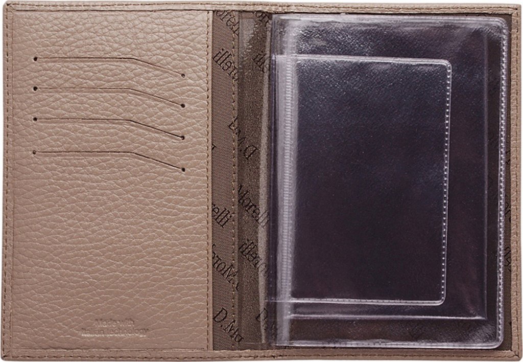 Бумажник водителя D.Morelli "Глория", нат. кожа, бордо/розов.