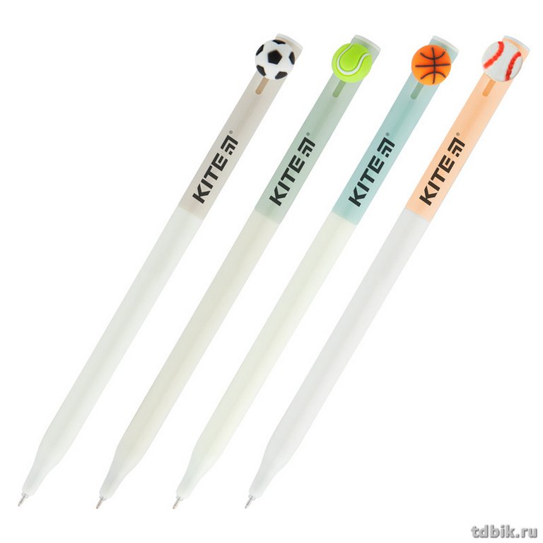 Ручка шариковая сувенирная автомат Kite "Balls" 0,7мм синяя