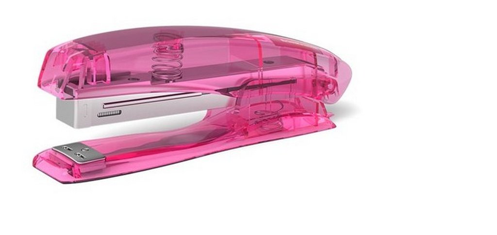 Степлер № 10 до 15л Erich Krause Elegance ассорти полупрозрачный с антистеплером (глубина 50мм)