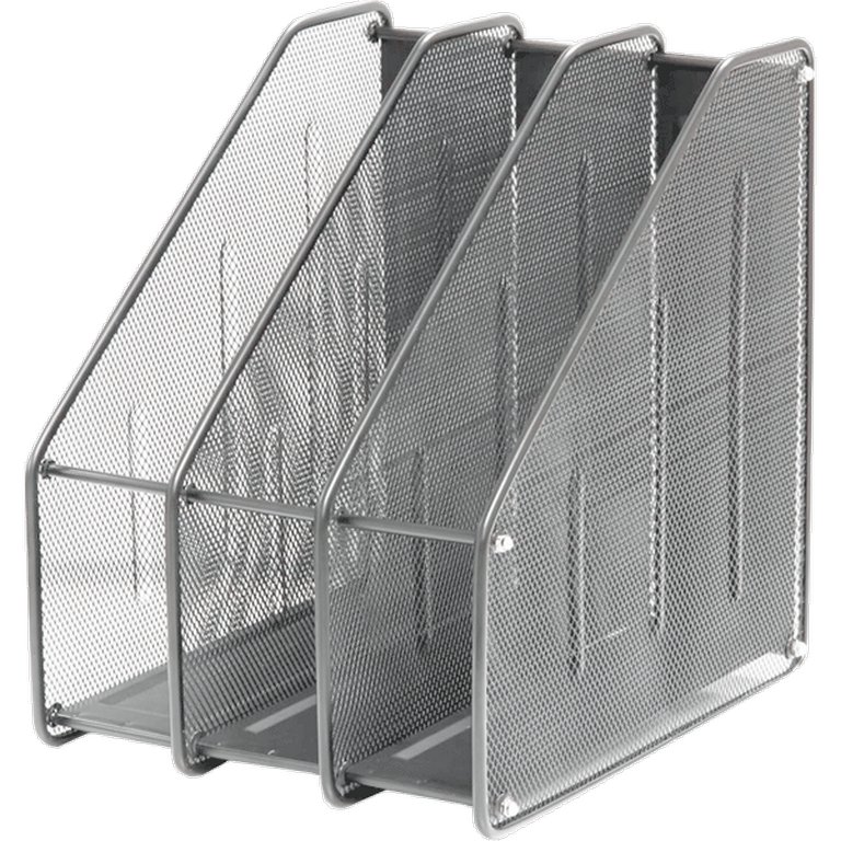 Лоток вертикальный металл. 3-х секцион.(24,5*28*35см) deVente серый