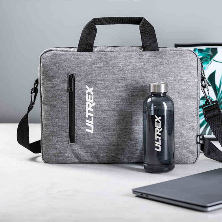 Конференц-сумка "Pirok" с отделением д/ноутбука, полиэстр, цвет серый (38*28*5см)