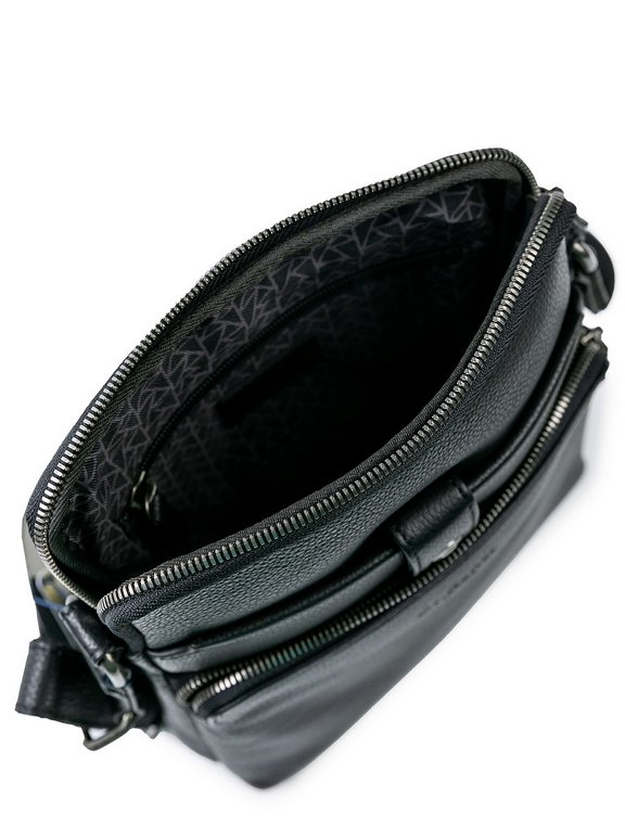 Сумка для документов Dr.Koffer 19*24*5см, нат. кожа, черный