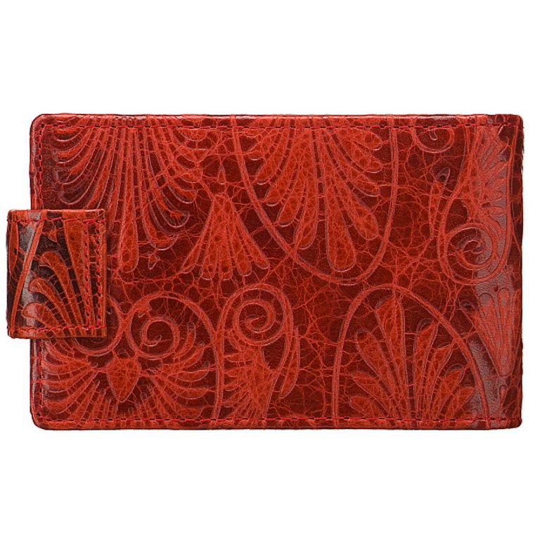 Визитница Dr.Koffer 11*7см на 48 визиток, красный