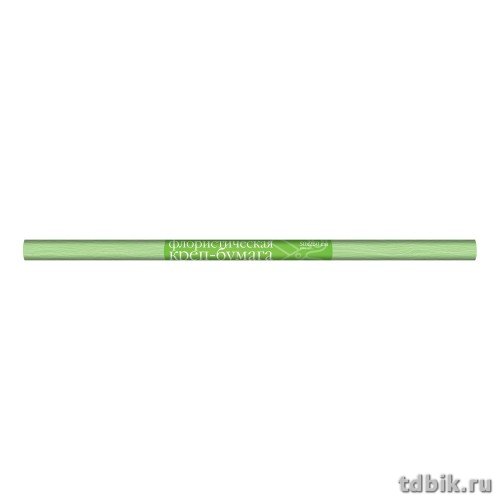 Бумага креповая флористическая 50*250 салатовая, 180г, Альт