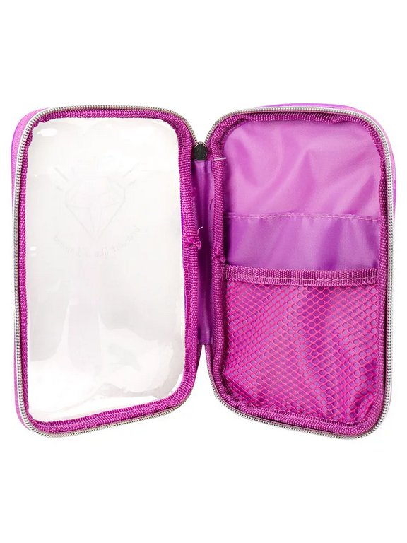 Пенал  для девочки Prof-Press "Сиреневый" 200*130*25мм силиконовый