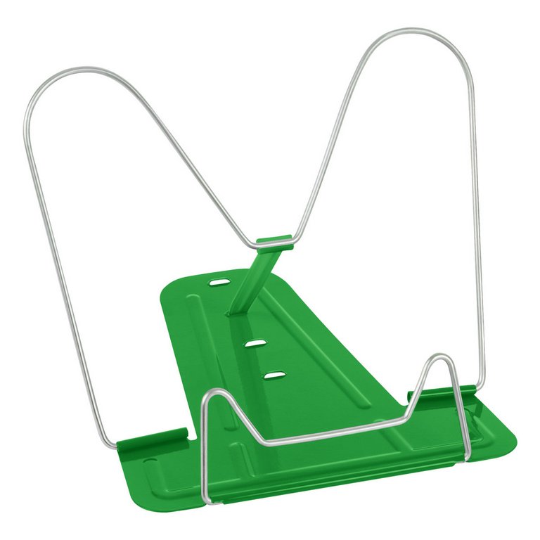 Подставка для книг 210*285 мм Стамм металлическая, зеленая