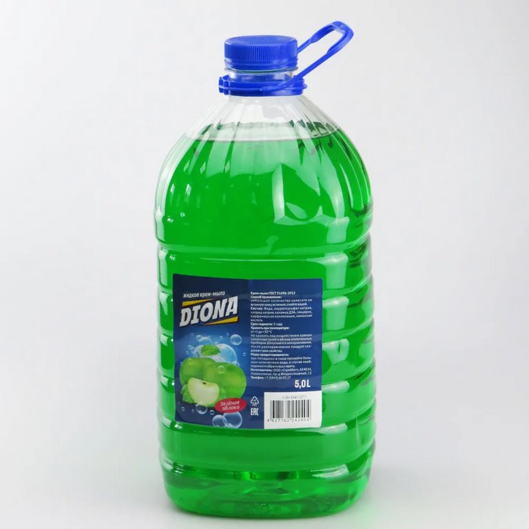 Мыло жидкое 5л. Diona "Зеленое яблоко"