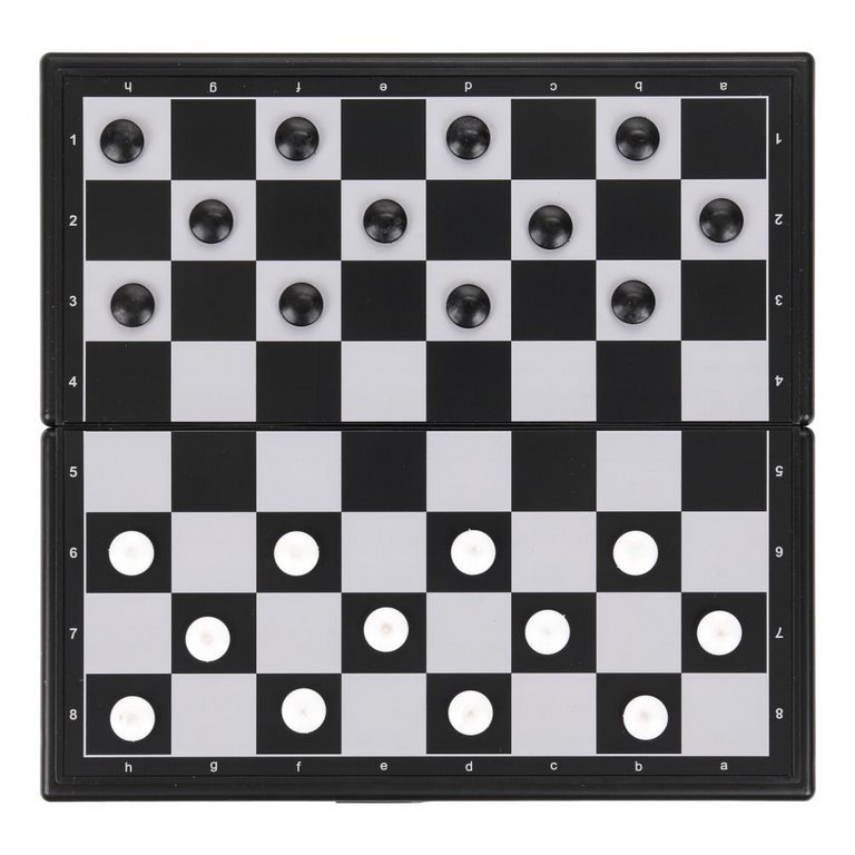 Игра настольная Шашки (пластик) магнитные в коробке