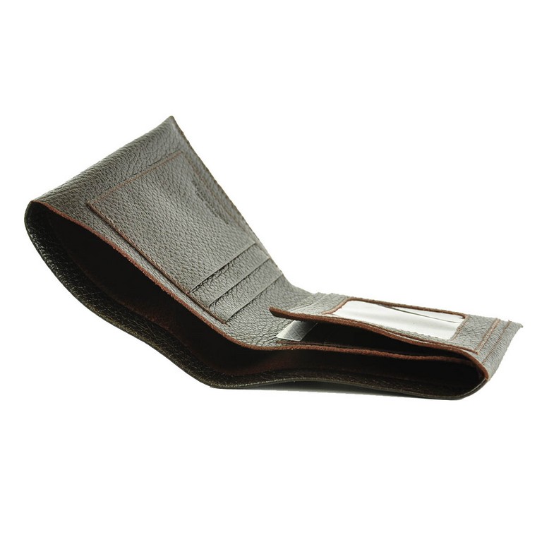 Портмоне D.Morelli мужское "Texas" вертикальное, нат.кожа, коричневый