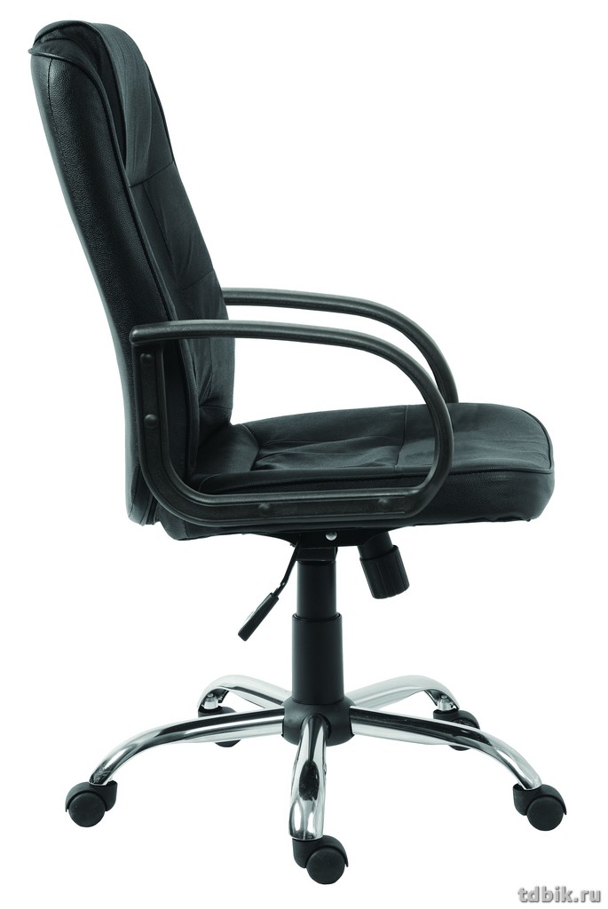 Кресло руководителя Бюрократ T-800AXSN  (натуральная кожа, цв. черный)
