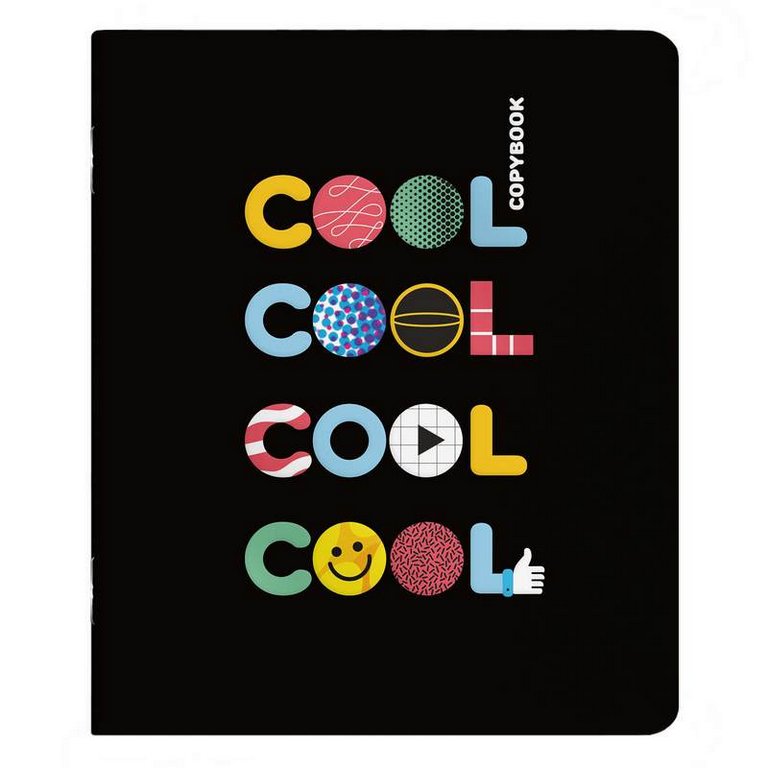 Тетрадь 96 лист кл. А5 на скрепке "ВСЁ КРУТО"