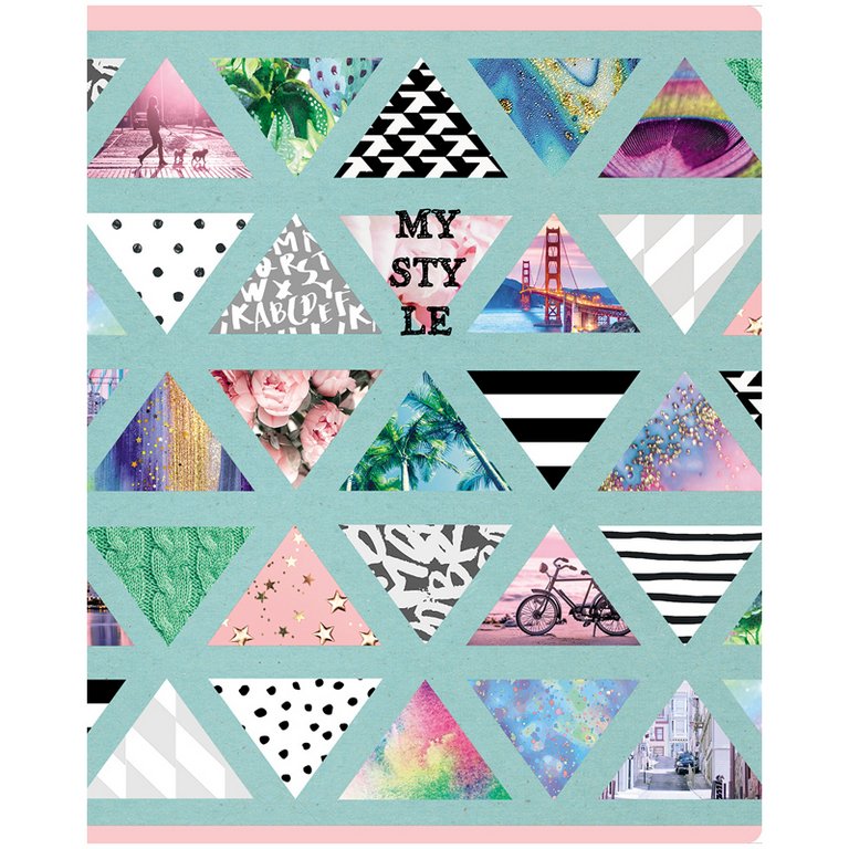 Тетрадь 48 лист кл. А5 на скрепке BG "My style", выбор. лак