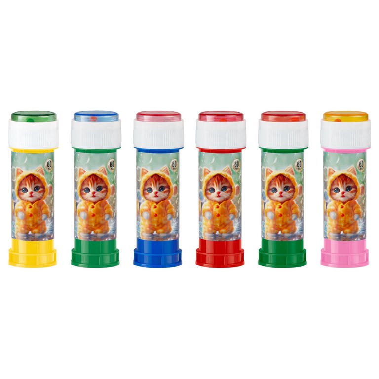 Пузыри мыльные  60мл. ТРИ СОВЫ "Котик" ассорти