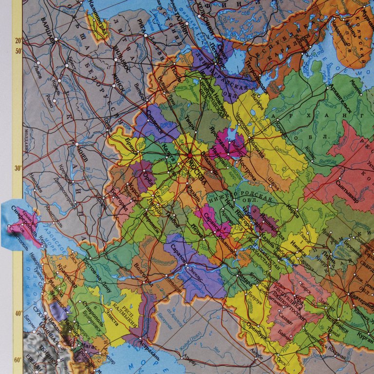 Подкладка на стол 38*59 см "Карта России" ДПС