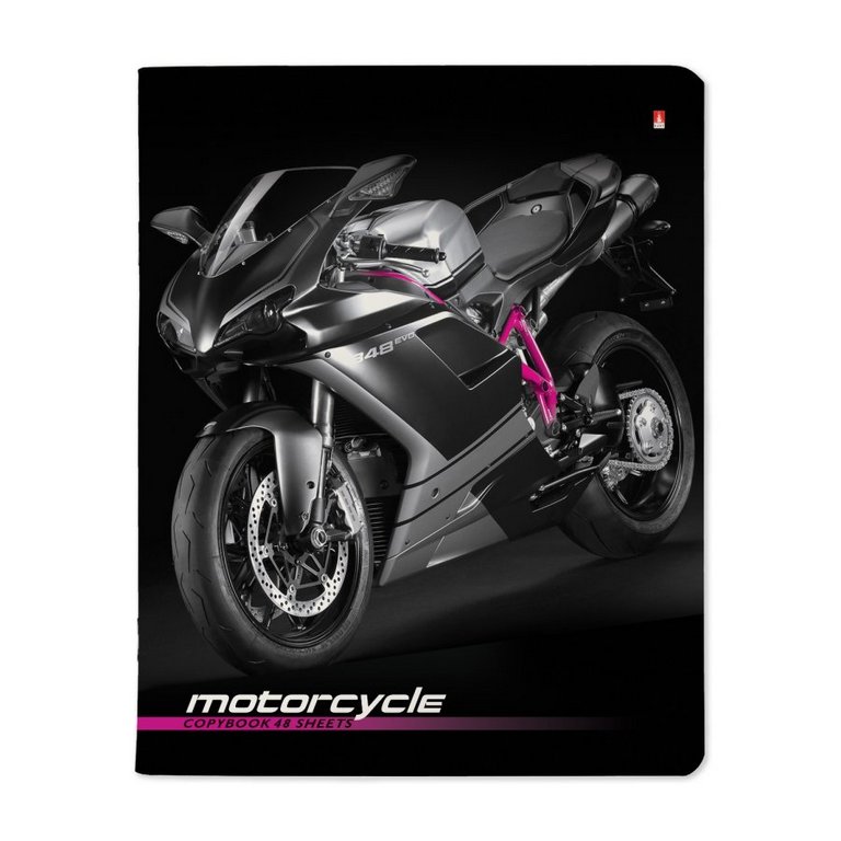 Тетрадь 48 лист кл. А5 на скрепке "СПОРТИВНЫЕ МОТОЦИКЛЫ"