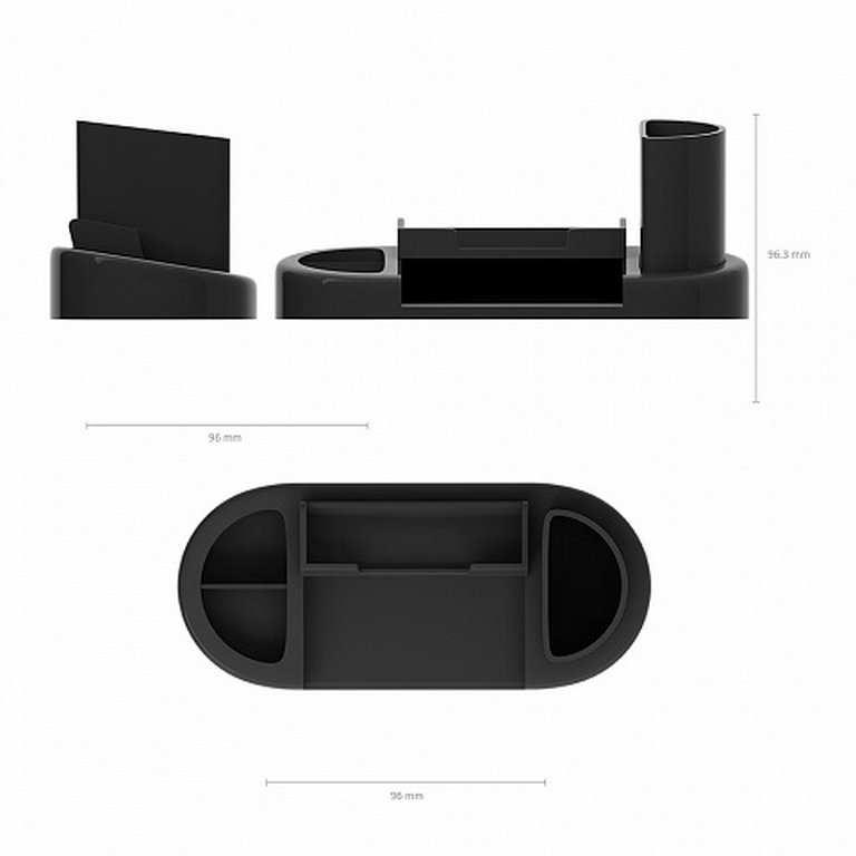 Набор настольный пластик 12 предметов Erich Krause "Harmony. Classic" черный