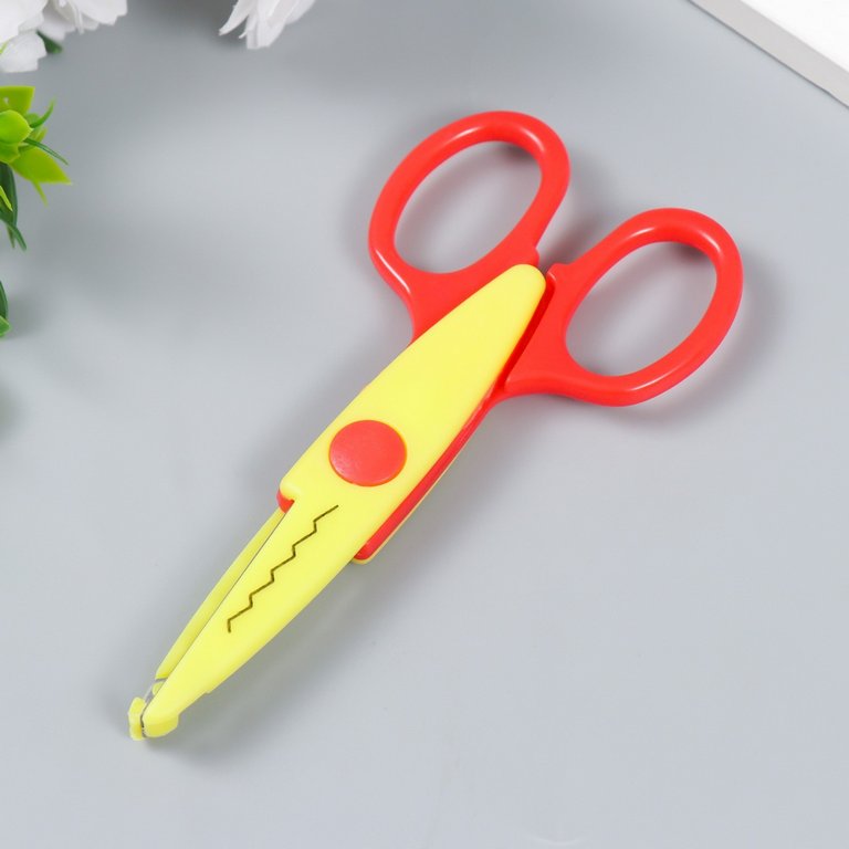 Ножницы фигурные 13,0см (набор 6 шт) "Цветик" АРТ УЗОР