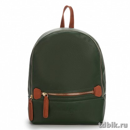 Рюкзак женский Jane's Story 22х26х10см, экокожа,  зеленый