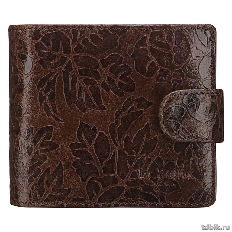 Портмоне Dr.Koffer 11*9.5см, нат. кожа, коричневый