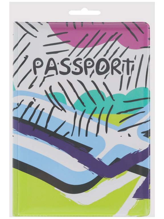 Обложка для паспорта MILAND "Яркая абстракция" ПВХ