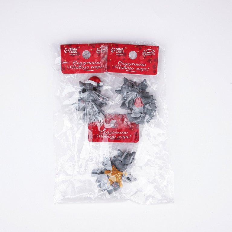 Символ 2024г Магнит "Новогодний" МИКС