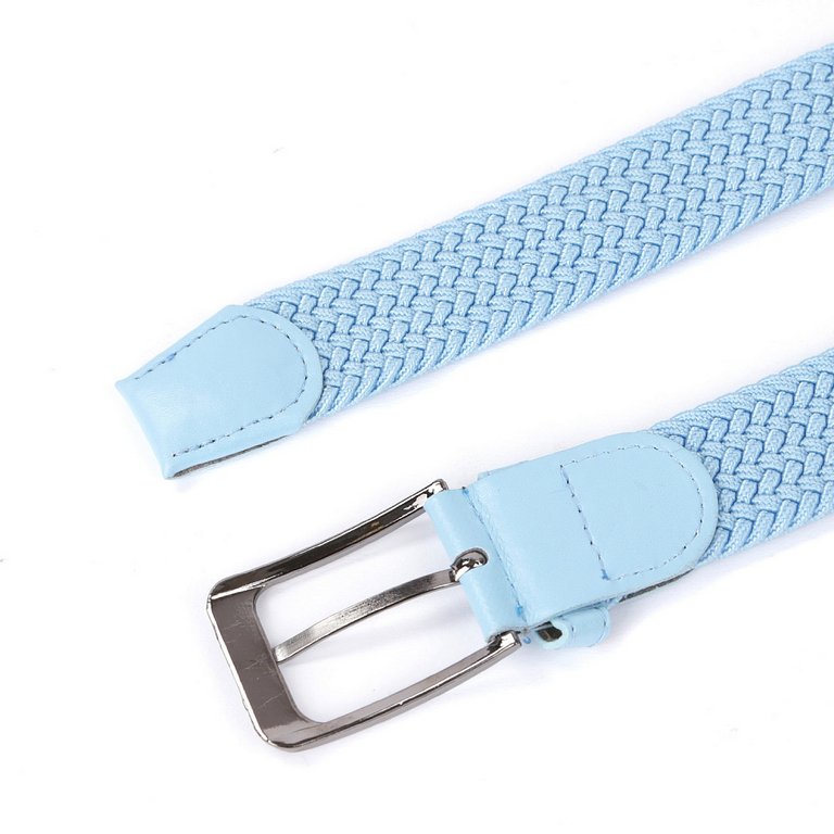 Ремень FABRETTI универсальный, полиэстер размер 125, голубой