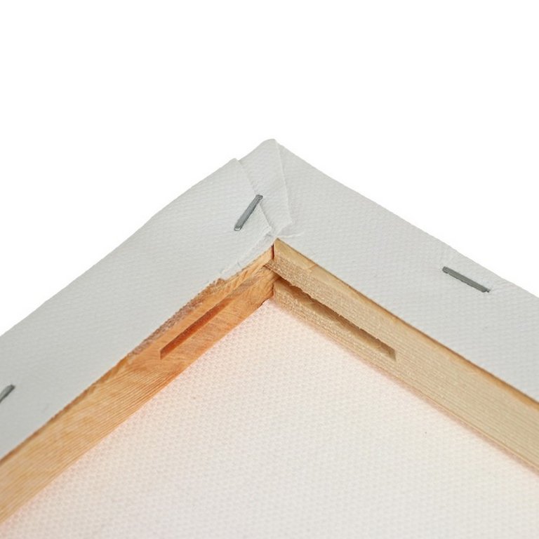 Холст грунтованный на подрамнике 20*20 см мелкое зерно (100% хлопок, 280 г/м) Calligrata