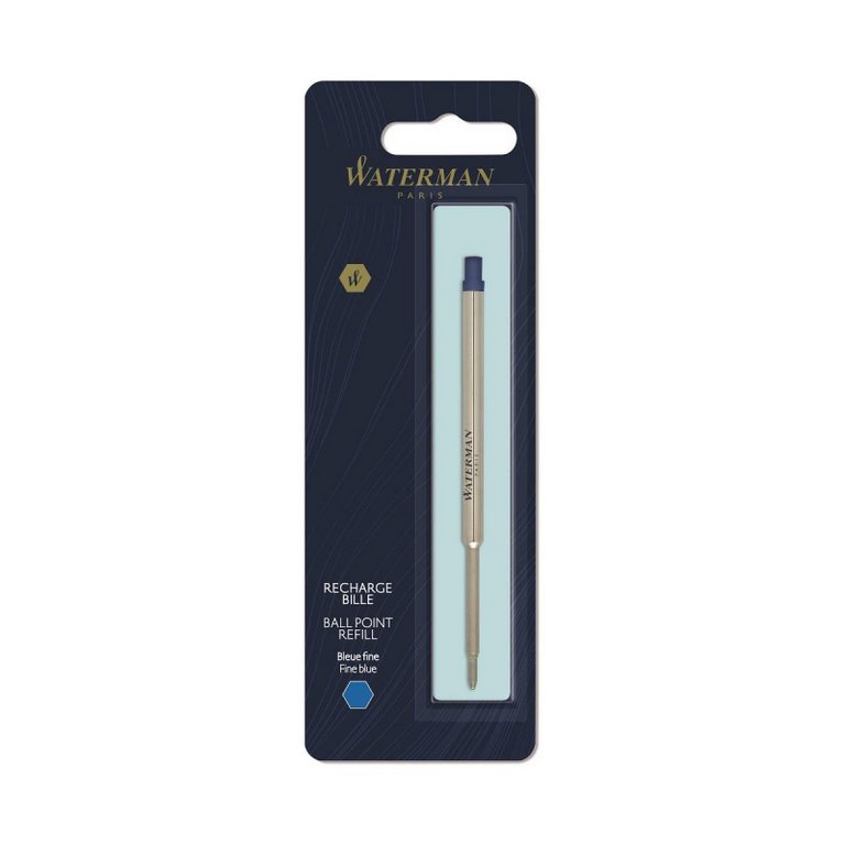 Стержень шариковый 112мм Waterman Standard Maxima F синий 0,8мм (линия 0,6мм)