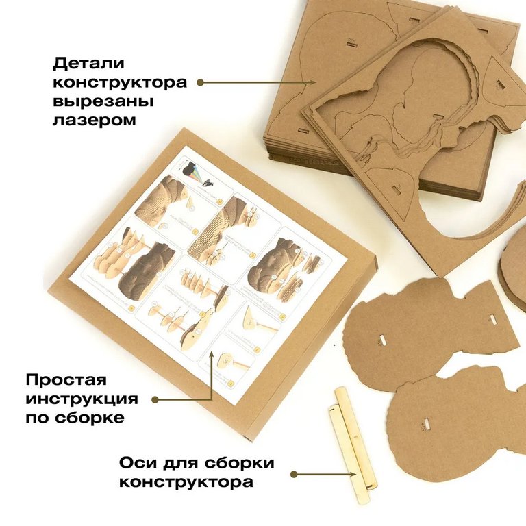 Сборная модель из гофрокартона "Найтири" h=18см, 213 дет., 6+, 5cult