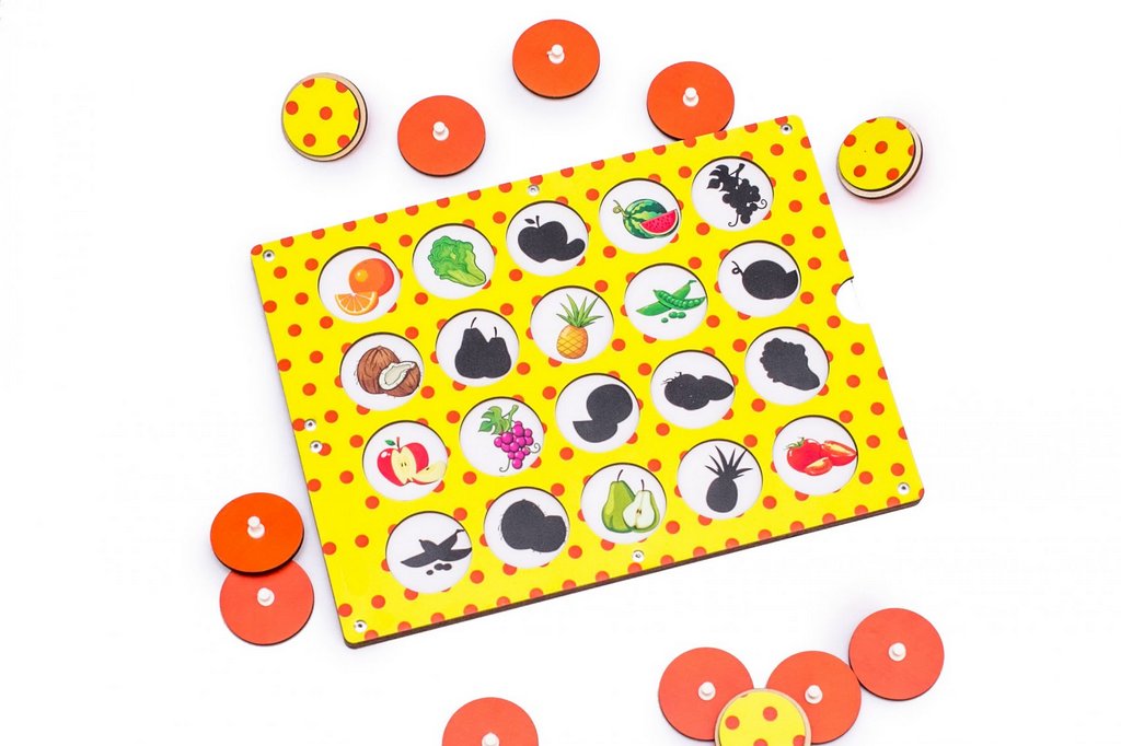 Игра развивающая Память "Найди пару" (дерево) WOODLENDTOYS