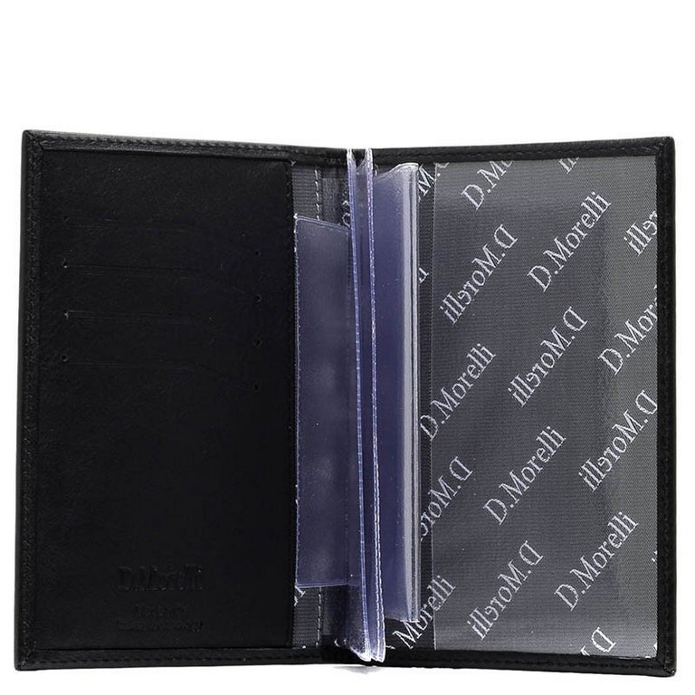 Бумажник водителя D.Morelli "Black", нат. кожа